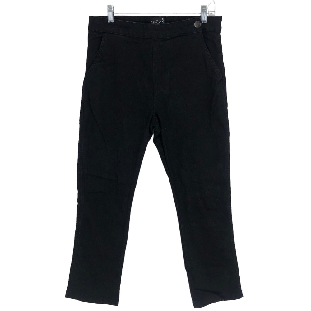 HELL BUNNY Weston Denim Capri pants Size 32x27  black pinup rockabilly retro